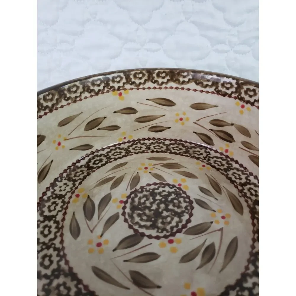 Temptations By Tara Old World Ovenware Baking Casserole Dishes Trivet 3 Pcs
